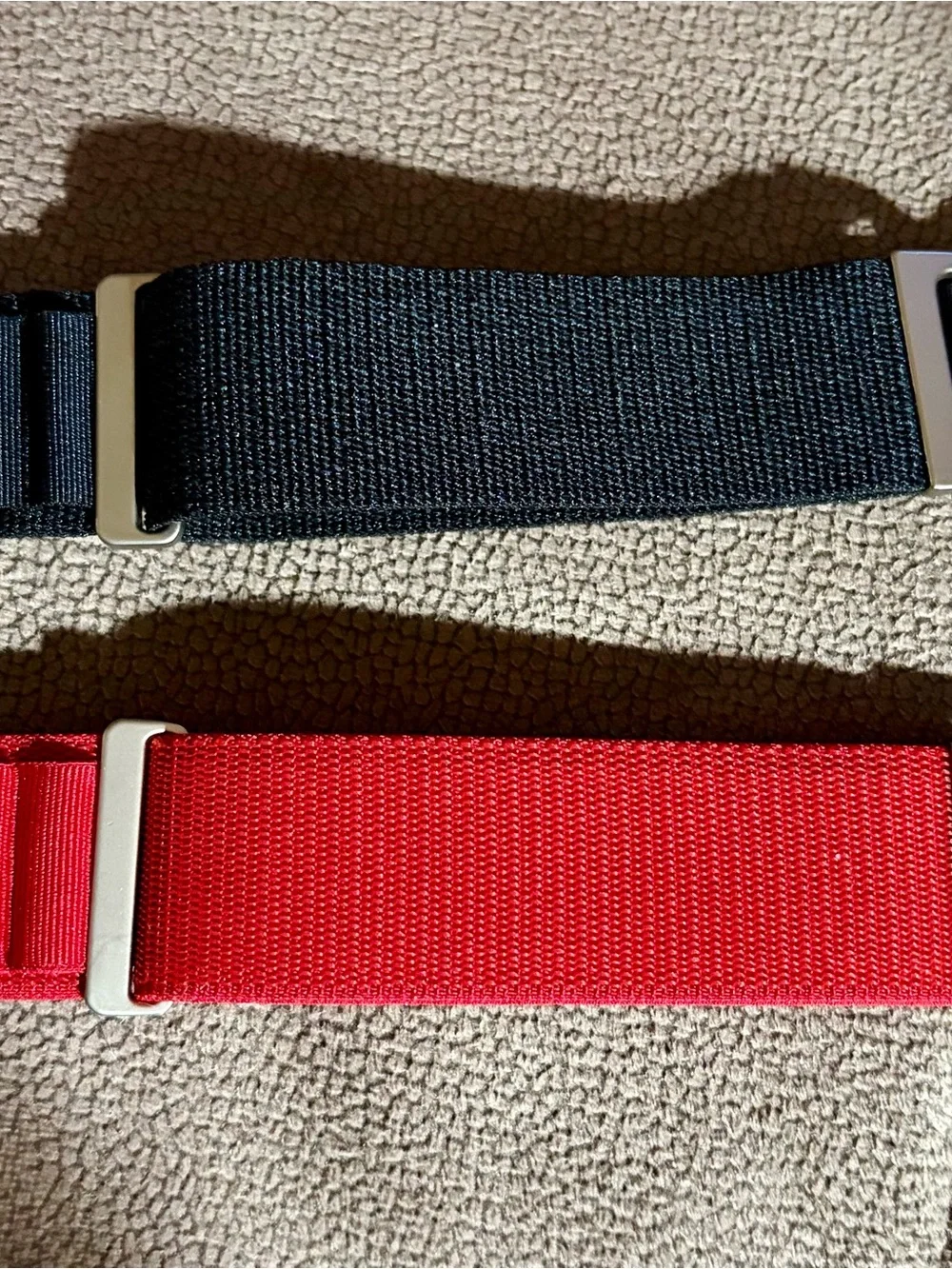 Two Alpine Loop Nylon Bands 1 Red & 1 Black for Apple Ultra 3 - 49mm Generic